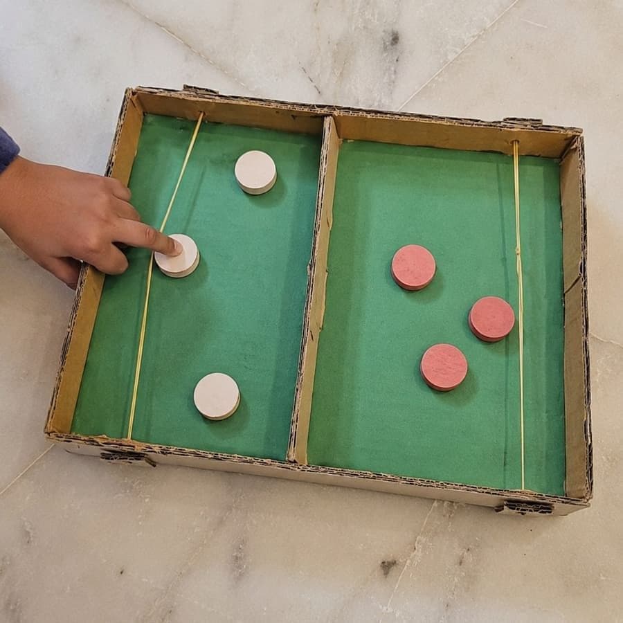 Projeto criativo feito por uma criança com o kit